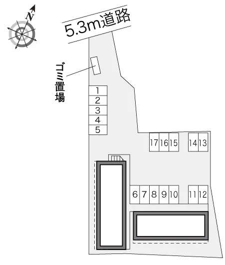 ★手数料０円★日高市原宿　月極駐車場（LP）